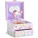 JewelKeeper Musical Jewelry Box with Spinning Unicorn, Glitter Rainbow and Stars Design, The Unicorn Tune