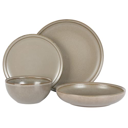 Gibson-Elite-Beckett-Stoneware-Matte-Reactive-Glaze-16-Piece-Service-for-4-Plates-and-Bowls-Dinnerware-Set-Grey