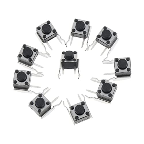 Image of CALANDIS for Xbox 360 One Controller LB /RB Tactile Switch Bumper Button Replacement, Black, Pack of 10 | Controllers & Attachments | Video Game Accessories