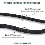 Mendota Pet Slip Leash - Dog Lead and Collar Combo - Made in The USA - for Large Breeds - Black, 1/2 in x 6 ft - Image 4