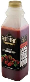 Fruit in Hand Strawberry Velvet Craft Puree, 32 Fluid Ounce -- 6 per case.