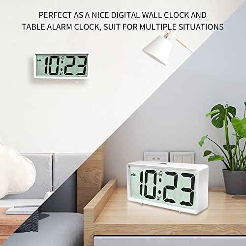 Battery Operated Lcd Digital Alarm Clock With Night Light, Snooze, 12/24Hr Switchable, Easy To Use For Bedrooms #TOP5