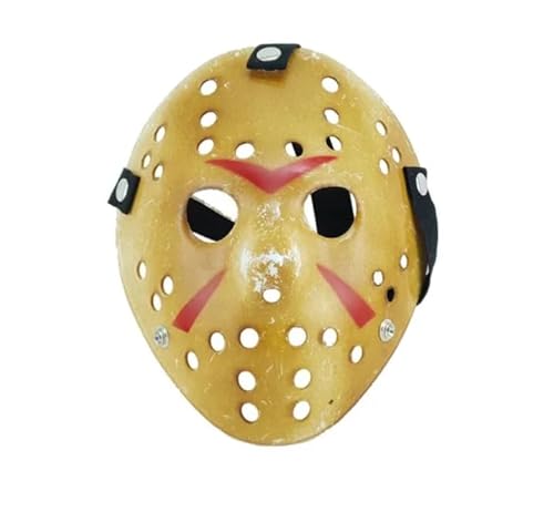 Máscara Jason Voorhees Sexta Feira 13 Luxo Halloween Festas Cor Amarela