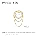 Gold Chain Earrings For Women Non Piercing Ear Cuff With Chain Stylish Dangle Ear Cuffs Fashion Jewelry Statement Chains Earrings Accessories