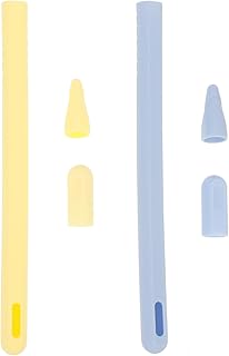 MERRYHAPY 2 Juegos Silicona Protectora para Pencil de Fundas con para Punta Antideslizante y Resistente Caídas Compatible con Stylus Pen Sleeve Colores y Azul