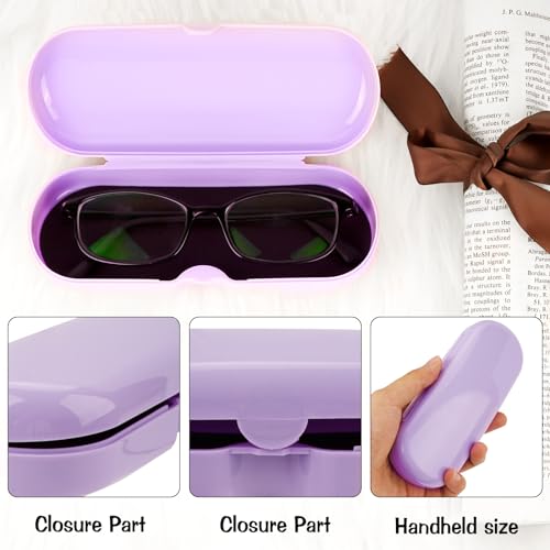 Image of 2 Pcs Plastic Eyeglasses Cases, Portable Transparent Eye Glasses