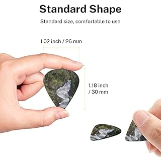 Lot de 6 médiators imprimés cascade forêt d’eau rivière avec boîte de rangement pour guitare acoustique et électrique - Les Beatles, Paul McCartney, John Lennon, RIngo Starr, George Harrison Lot de 6 médiators imprimés cascade forêt d'eau rivière avec boîte de rangement pour guitare acoustique et électrique – Image 7