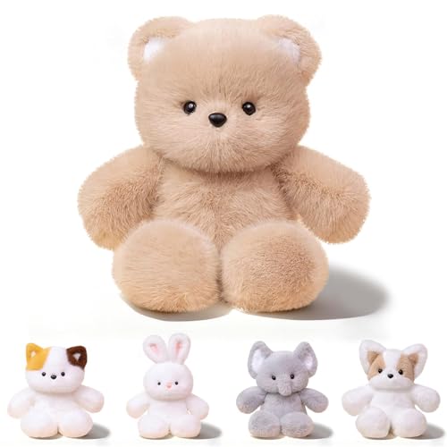 FPYWO Teddy Bear Stuffed Animal - 16 Inch Cute Teddy Bear Plush Toy Pillow for Kids & Adults, Huggable Stuffed Animal Valentines Day Gifts Plush Toys,...