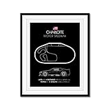 Custom Car Posters Charlotte Motor Speedway Race Track Poster intended for Stock Car Racing Fans Print Wall Art Decor Handmade - 11x14" Metallic Print (Unframed)-Gift Car Enthusiast