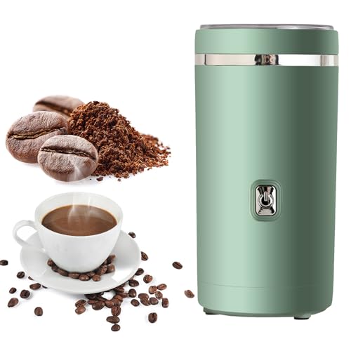 OHAANYY Electric Coffee Grinder, Spice Mill with 304 Stainless Steel Blade, 20,000 RPM, 80g Capacity, Modern Design, Electric Powered