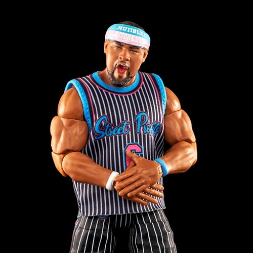 Image of Mattel WWE Elite Collection Action Figure & Accessories, Series #103 Angelo Dawkins 6-inch Collectible with 25 Articulation Points & Swappable Hands