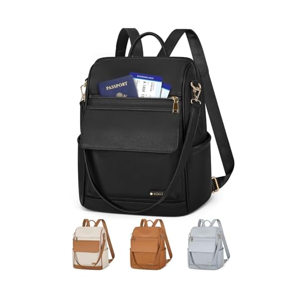 NUBILY-Backpack-Purse-for-Women-Leather-Anti-Theft-Mini-Backpack-Fashion-Designer-Handbag-Convertible-Travel-Bag-Ladies-Shoulder-Bags-Black NUBILY Backpack Purse for Women Leather Anti-Theft Mini Backpack Fashion Designer Handbag Convertible Travel Bag Ladies Shoulder Bags, Black