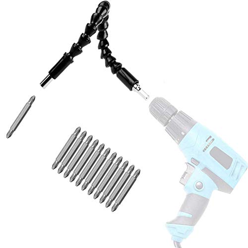 Image of DIY Crafts Flexible Holder Drill, Design No # 3, Flexible Holder Drill for Black 30cm 11.8 inch Tools Shaft + 10 Pcs End Bits + Extensi (Flexible Holder Drill, Design No # 3)