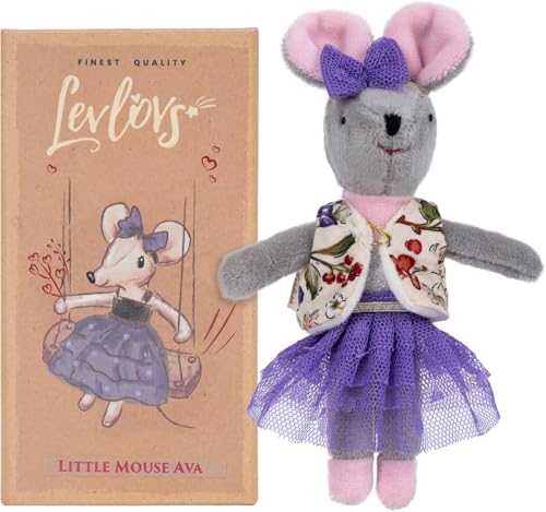Muñeca Ratona Bailarina en Caja LEVLOVS miniatura 1