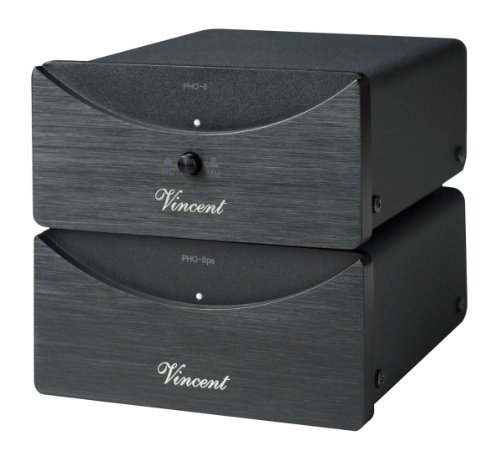 Vincent PHO 8 Phono Stage MM/MC Outboard Power Supply Black