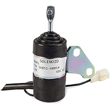 Fuel Shut Off Solenoid Compatible with Kubota BX2230D RTV900R RTV900T B7410D BX1500D BX1800D Z482 Z602 D722 D902 D782 D622 Z402 12Vdc Replaces 16851-60014 16851-60012 052600-4531