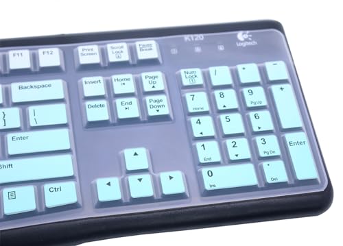 Housse de protection pour clavier Logitech K120 idéale pour le bureau - 3