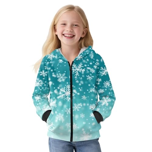 Upetstory Kids Zip Up Hoodies for Boys Girls Hooded Sweatshirt Size 6-16 Years4