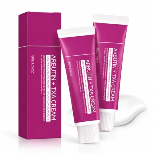 DTMIEAXN Korean Arbutin & Tranexamic Acid Cream for Face & Body Lightweight Daily Skin Care Cream Smooth and Hydrating Formula