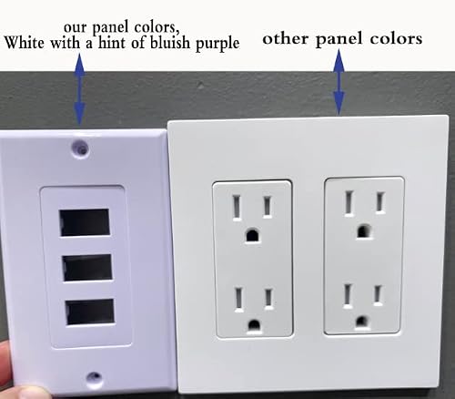 Zdycgtime 3 Port Hdmi 2.0 Decorative Wall Plate Hdmi Component Composite Audio Video Wall Outlet Mount Panel, Support 4K 60Hz 1080P Perfect For Projector & Home Theater White(3 Hdmi)(3 Hdmi) #TOP6