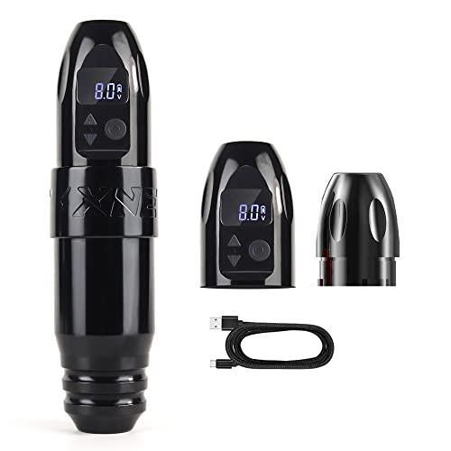 Xnet Wireless Tattoo Machine With Extra Battery - Rotary Tattoo Pen Style Cartridges Japan Coreless Motor 1950Mah Battery Power Digital Lcd Display Tattoo Equipment Supply For Tattoo Artists #TOP1