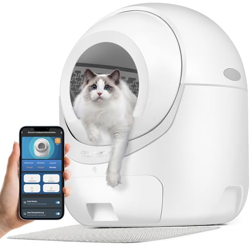 CGOLDENWALL Self Cleaning Cat Litter Box, Automatic Cat