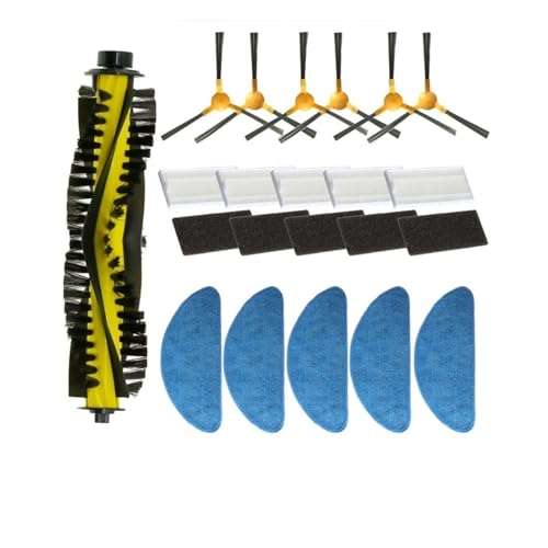 BoSeam Hauptbürste, Seitenbürste, HEPA-Filter, Wischtuch, Kompatibel for Mamibot Exvac 660 Platinum/ 650 Platinum / 680S /880, Roboterstaubsauger Teile (Color : 5 Mops)