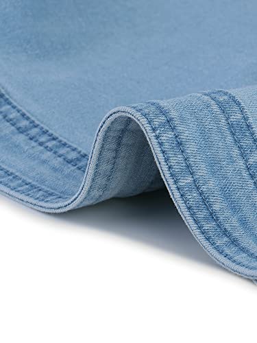Image of Allegra K Women's Denim Jacket Cap Sleeve Cropped Open Front Shrugs Casual Summer Jean Jackets