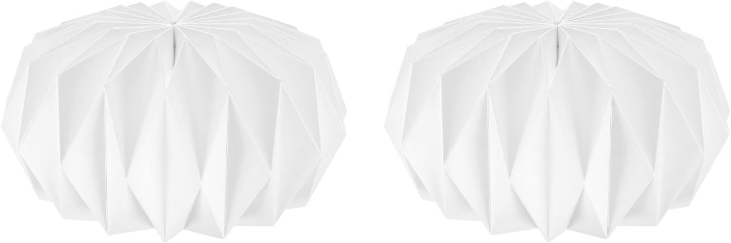 Mikikit Magnetic Lampshade Light Cover Accessory 13.26 Inch Decorative Lamp Shade for Home Bedroom Living Room Warm Diffuse Lighting Easy Installation