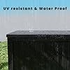 TARKARI 180 Gallon Resin Deck Box, Waterproof Outdoor Storage Box, Lockable for Patio Furniture Garden Tools Accessories