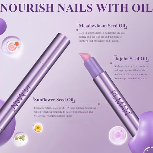 Plman 3-in-1 Cuticle Oil Pen, Cuticle Pusher Nail Oil Pen with Ceramic Tip, Nail Care Pen, Cuticle Pusher Pen for Hangnails, Dry & Damaged Nail, Moisturize Strengthen Nails Care (1PC-Trial Pack) - Thumbnail 4