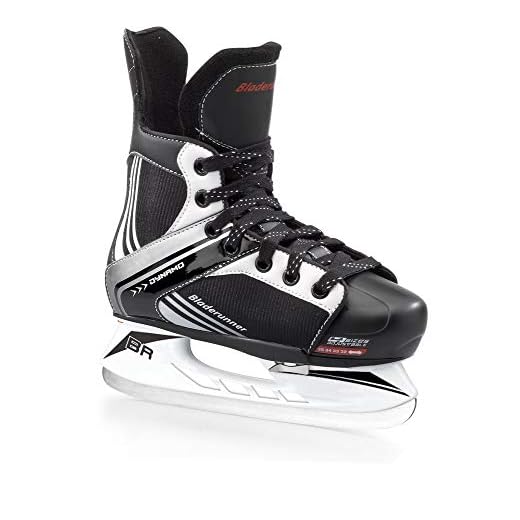 Rollerblade Bladerunner Hockey Ice Skates, Black, US Kids Adjustable 11J-1