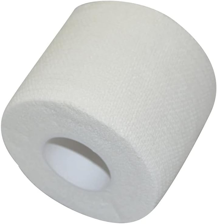 Sports Zinc Oxide White (5cmX9mtr) White Athletic Sports Tape Very Strong Easy Tear No Sticky Residue Tape for Athlete & Medical Trainers.