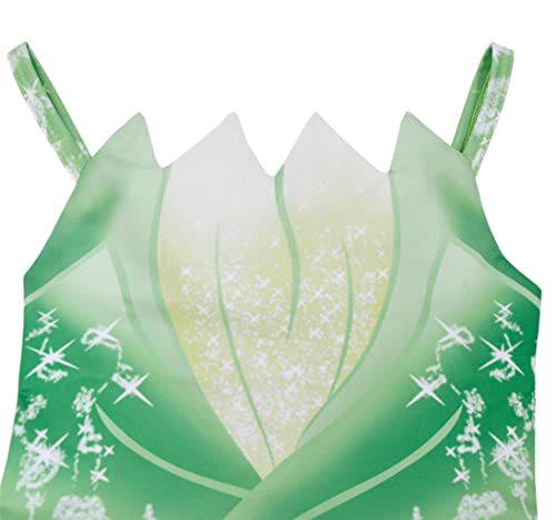 Lito Angels Princess Tiana and the Frog Fancy Dress Up Costume with Gloves for Kids Girls Age 7-8 Years, Green(dress Only) - Image 3