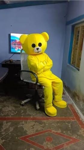 Generic Yellowteddy Bear Mascot Costume - Image 2