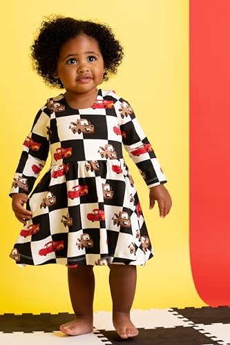 Image of monica + andy Short Sleeve Let's Dance Dress, Organic Cotton Playwear Clothes for Girls, Kids, Toddler & Infant Sizes