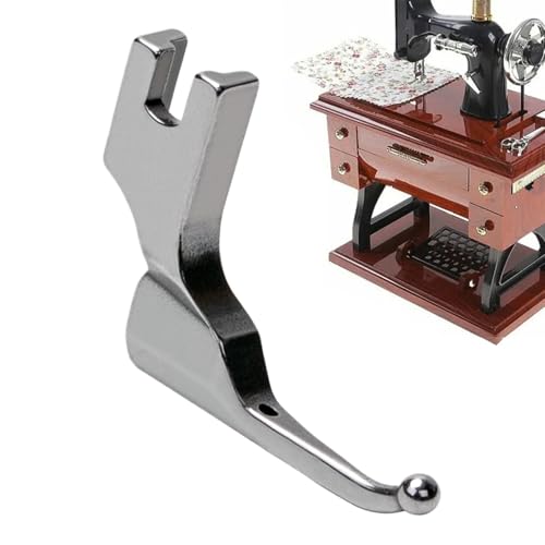 Prensatelas para máquina de coser - 3,4 x 3 x 0,6 cm | Pie de prensado para punto recto - Pie de movimiento libre para máquina de coser, guía de prensado de perlas anti-rizado para