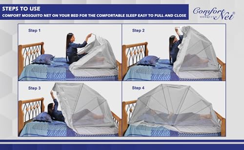 Comfort Mosquito Net Store Comfort Mosquito Net for Single Bed - Image 3