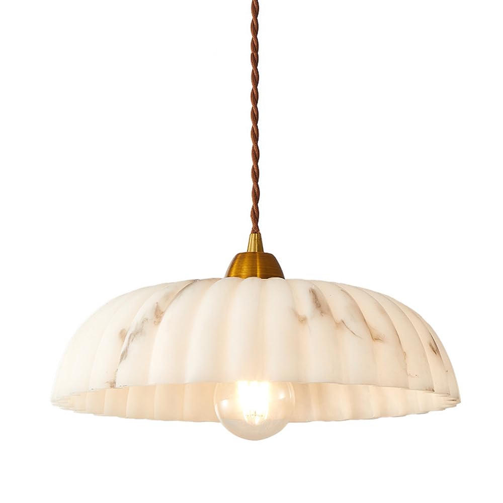WLBHWL Wabi Sabi Pendant Light, 11.8" Nordic Resin Hanging Lamp, Modern Hanging Ceiling Lighting Fixture for Kitchen Island, Dining Room, Bedroom, Hallway