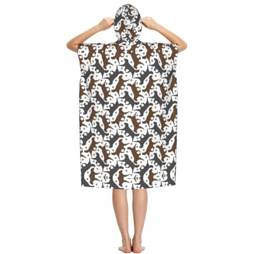 Poncho à capuche microfibre pour se changer facilement dehors - 3