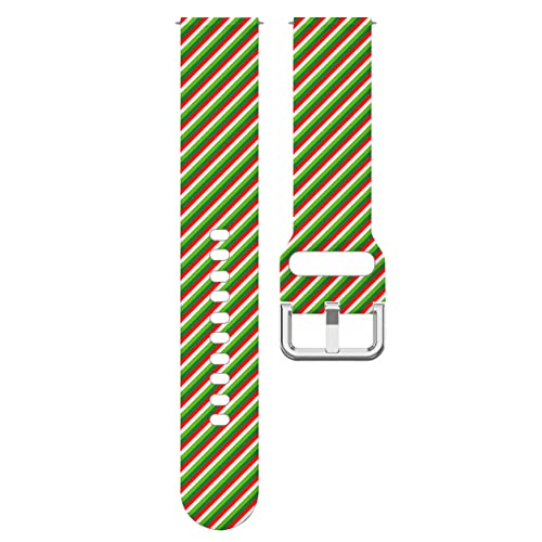 Correa deportiva 18mm para reloj con patrón navidad miniatura 2