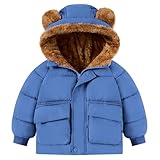 BFUSTYLE Baby Boy Coat 6-12 Months Jacket Long Sleeve Blue Infant Fleece Outerwear 1t Winter Coats