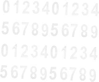 4 Sets Mailbox Trash Number Paper Sticker by Numbers 3D Stickers Stickers Vinyl Mailbox Numbers Reflective Mailbox Stickers Apartment Door Number Reflective Numbers PVC