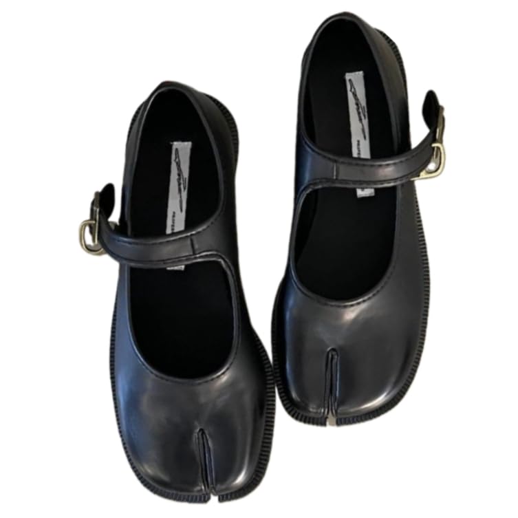 Tabi Shoes Women Mary Janes Ballet Flat Retro - Low Top Split Toe Sandals Cute Casual Comfortable Walking Lightweight Loafers Female Solid All-Match