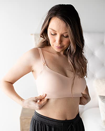 Kindred Bravely Ultra Comfort Smooth Nursing Bra For Breastfeeding | Wireless Maternity Bra (Soft Pink, Medium) #TOP3