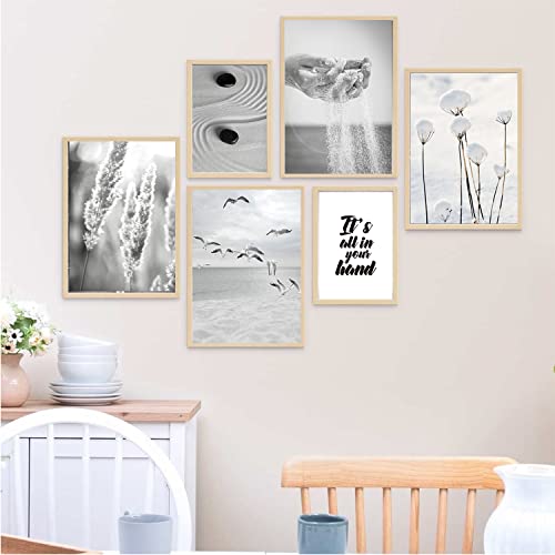 JNAOZI Wall Pictures Pampas Grass, Modern Poster Set, Beach Stylish Wall Pictures - Image 2