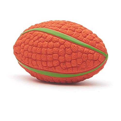 Image of EETOYS Petlicious and More Dog Latex Squeaky Rugby Toy (Medium)