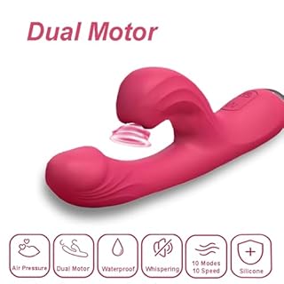 Portable Wireless Massage for Women 2-in-1 with Wave Movements and Air Pulse USB Rechargeable 10 Vibration Modes Comfort Silicone Couple Wellness Relaxation