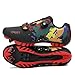 Hixingo Zapatilla de Ciclismo Hombre, Mujer Graffiti Colorido Impresión Zapatos Bicicleta de Montaña Exterior MTB Compatibles con SPD Lock System, Zapatillas de Ciclismo Unisex Adulto