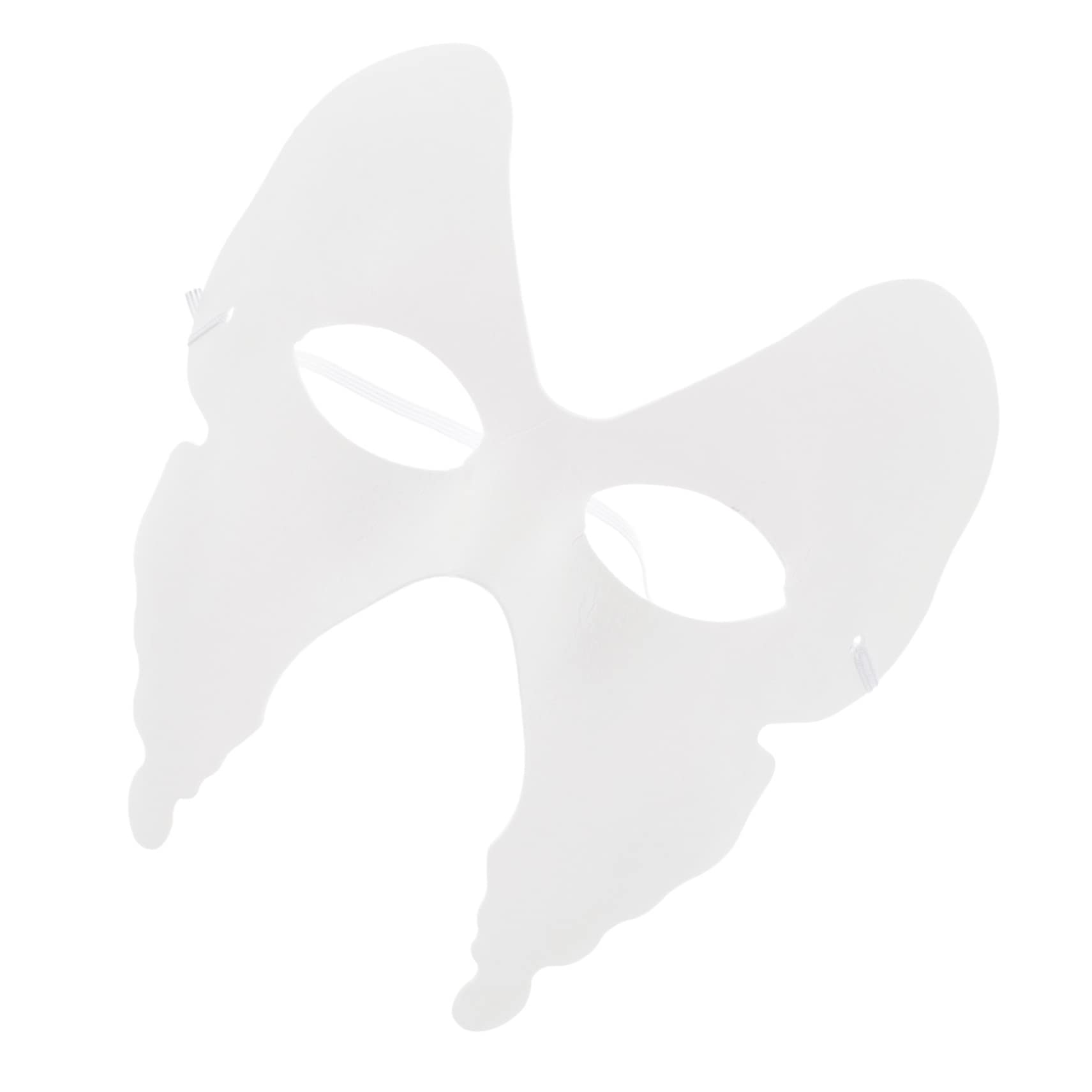 ibasenice 30pezzi Maschere Di Carta Vuote Per Maschere Decorabili Forma Di Farfalla Per Feste e Halloween Per Personalizzazione e Creatività
